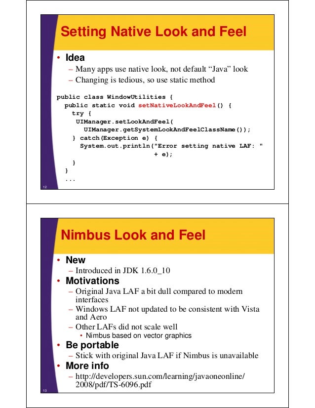 Java Swing Tutorial For Beginners Pdf